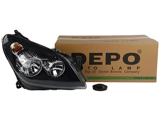 Opel Astra H Sağ Far Siyah Zeminli Marka ürün görseli 1