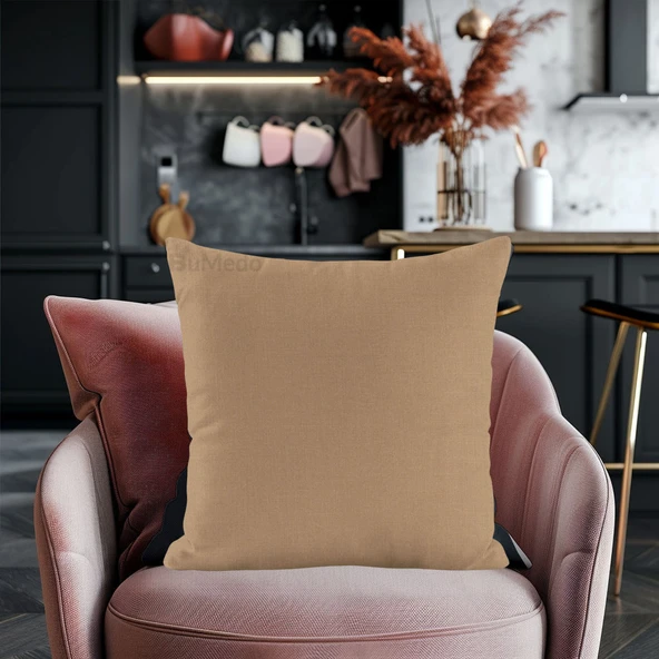 Modern Tarz Düz Renkli 4’lü Dekoratif Kırlent Kılıfı Seti Şık Yumuşak Dokulu ve Zarif Tasarım - Resim 3