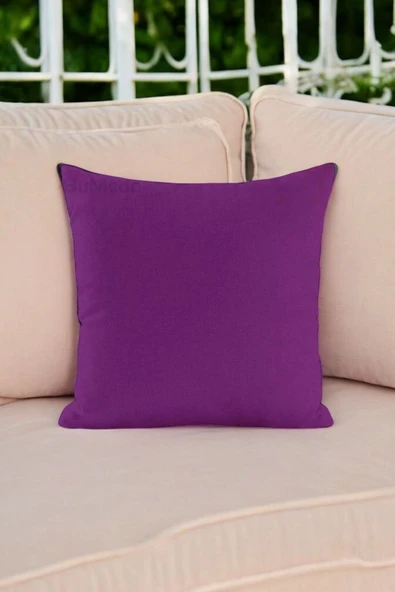 Modern Tarz Düz Renkli 4’lü Dekoratif Kırlent Kılıfı Seti Şık Yumuşak Dokulu ve Zarif Tasarım - Resim 3