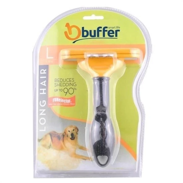 Buffer® 23 Kg Üzeri Uzun Tüylü Köpekler İçin Tüy Toplayıcı Ergonomik Tarak - 2