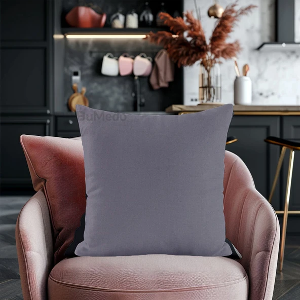 Modern Tarz Düz Renkli 4’lü Dekoratif Kırlent Kılıfı Seti Şık Yumuşak Dokulu ve Zarif Tasarım - Resim 3