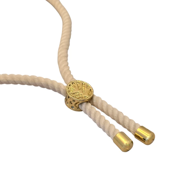 14 Ayar Altın Plakalı İsme Özel Sevgi Kuşu Motifli Beyaz Örgü İpli Hediye Bileklik-611 - Resim 2