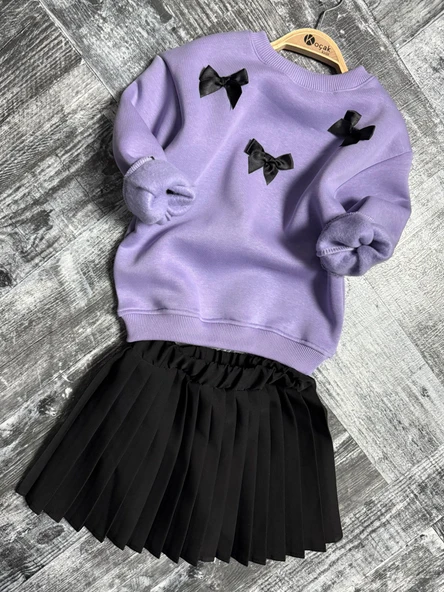 Pileli Etekli Kız Çocuk Takım - 5