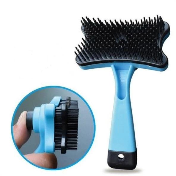 Buffer® Evcil Hayvan Kedi Köpek Tüy Toplayıcı Otomatik Tuşlu Pet Tarak - 8