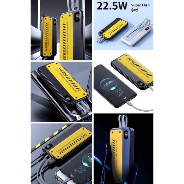 Buffer® 10000 Mah Hızlı Şarj Özellikli Aynı Anda 4 Cihazı Şarj Edebilen Powerbank - 6