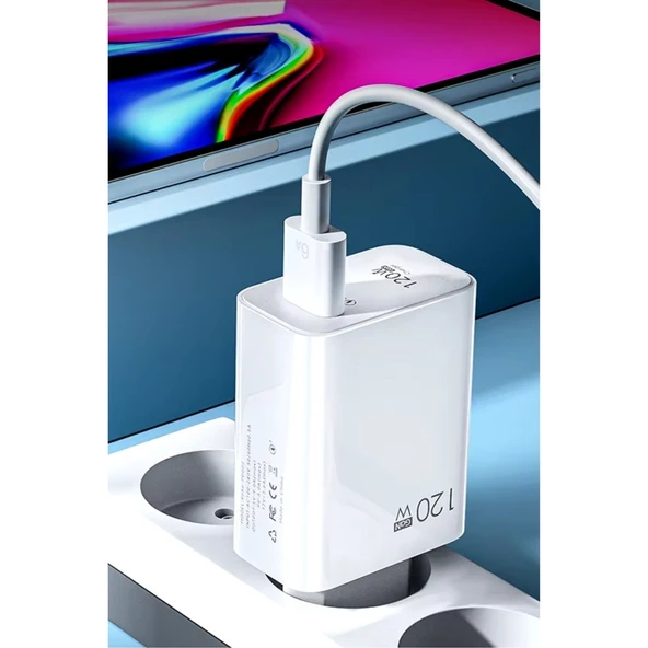 Buffer® 120w Usb Hızlı Type C Uçlu Kablolu Şarj Aleti - 8