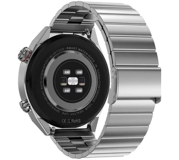 Dt3 Mate Akıllı Saat 2022 1.5 Inç Tam Dokunmatik Çift Kordon Bt Çağrı-Gümüş - Resim 2