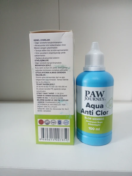 Akvaryum Klor Giderici 100 ml - 1
