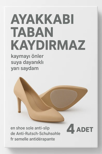 Ayakkabı Taban Kaydırmaz Bant Kaymayı Önler Suya Dayanıklıdır 4 Ad - 5