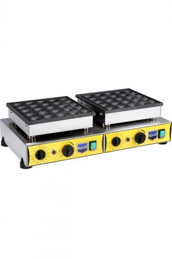 Remta Çiftli Yuvarlak Bubble Waffle Makinesi 50 Li - W27