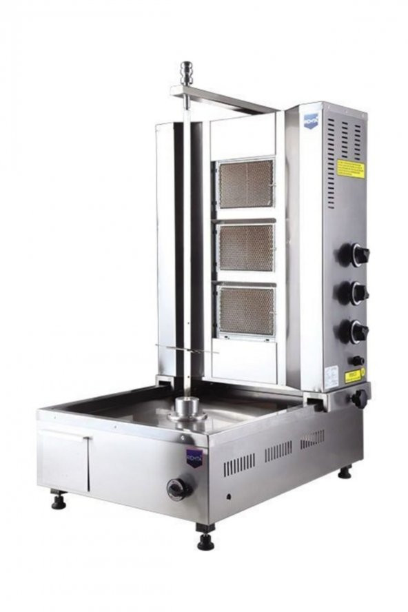 Remta Doğalgazlı Döner Ocağı Makinası 3 Radyan Alttan Motor D06A