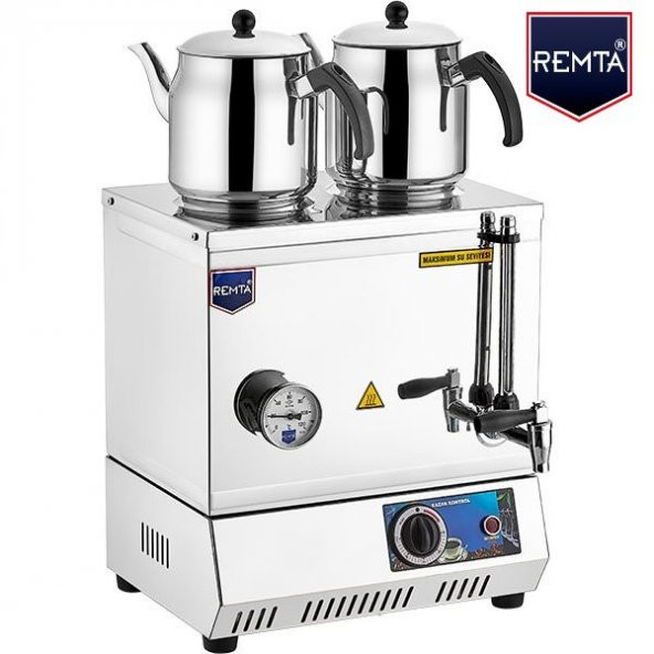 Remta 30 Model Çift Demlikli Pleytsiz Çay Kazanı - 23 Lt EP02