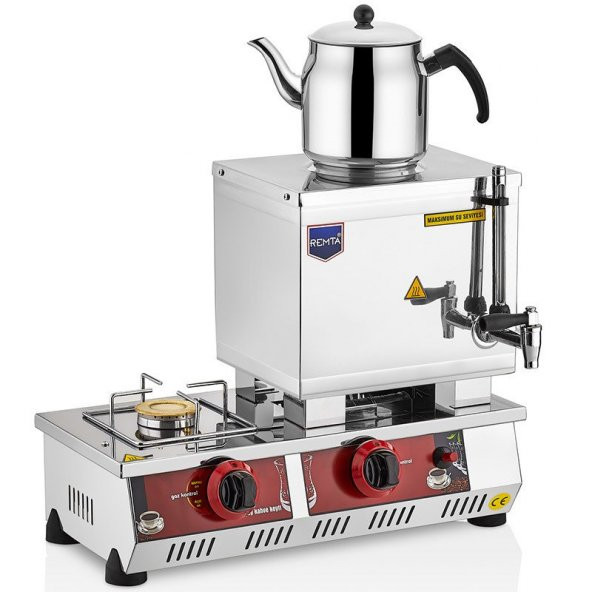 Remta 15 Model Tek Demlikli LPG(Tüplü) Çay Ocağı 13 Lt. - 1 ADET DEMLİK HEDİYE N10 Çay Kazanı