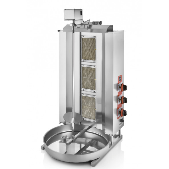 Remta Doğalgazlı Döner Ocağı Makinası 3 Radyan Üstten Motor D06M