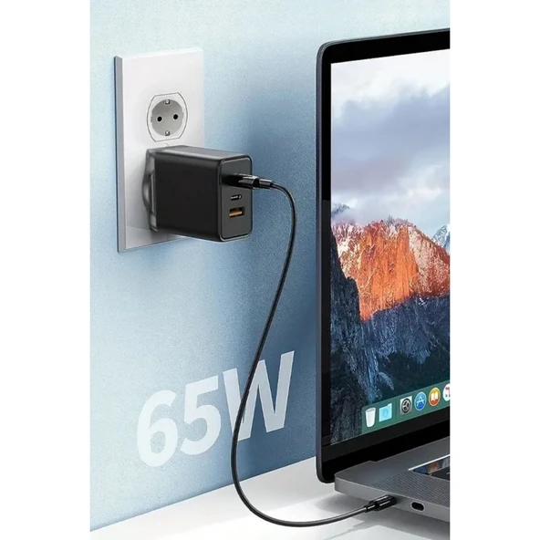 Buffer® 65w Hızlı Şarj Edebilen Type C Uçlu Şarj Aleti - 8