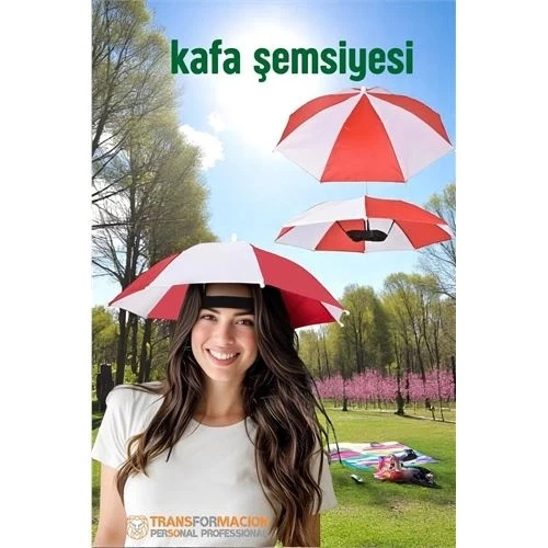 Litae Trend Kafa Şemsiyesi Güneş Koruma Şemsiyesi Relax Eller Serbest 4 Mevsim Kafa Şemsiyesi - 1
