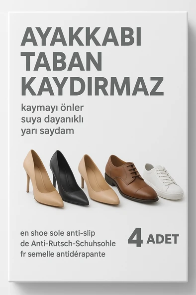 Ayakkabı Taban Kaydırmaz Bant Kaymayı Önler Suya Dayanıklıdır 4 Ad - 6