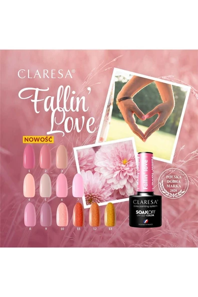 Claresa Kalıcı Oje Fallin Love Rose Gold 10 5gr - Resim 2
