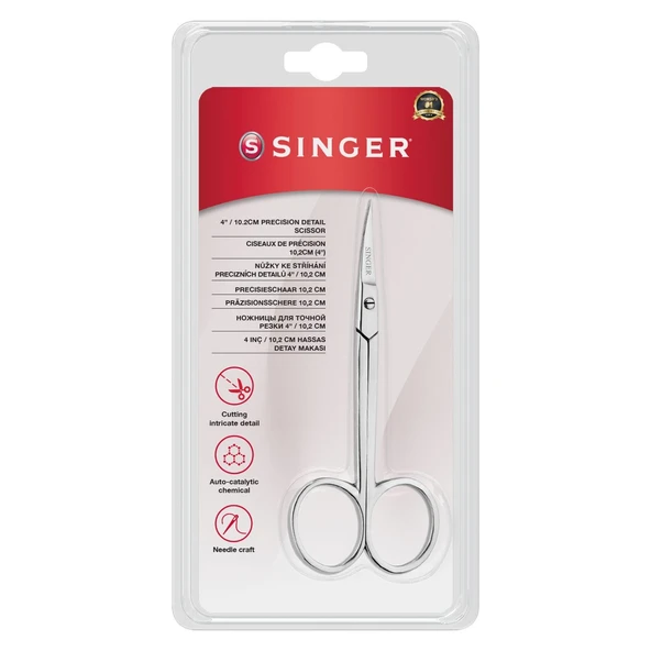 Kıvrık Uçlu Nakış Makası (4")