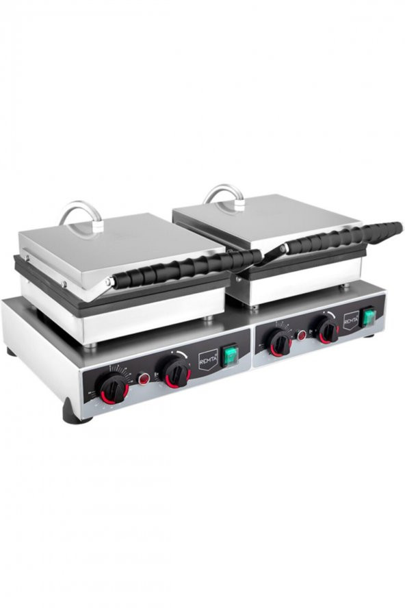 Remta Çiftli Kapaklı Yuvarlak Bubble Waffle Makinası Elektrikli W23 - 2