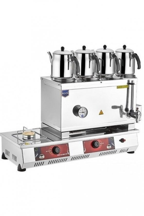 Remta Doğalgazlı Elektrikli Çay Kazanı 4 Lü 58 Lt N14E