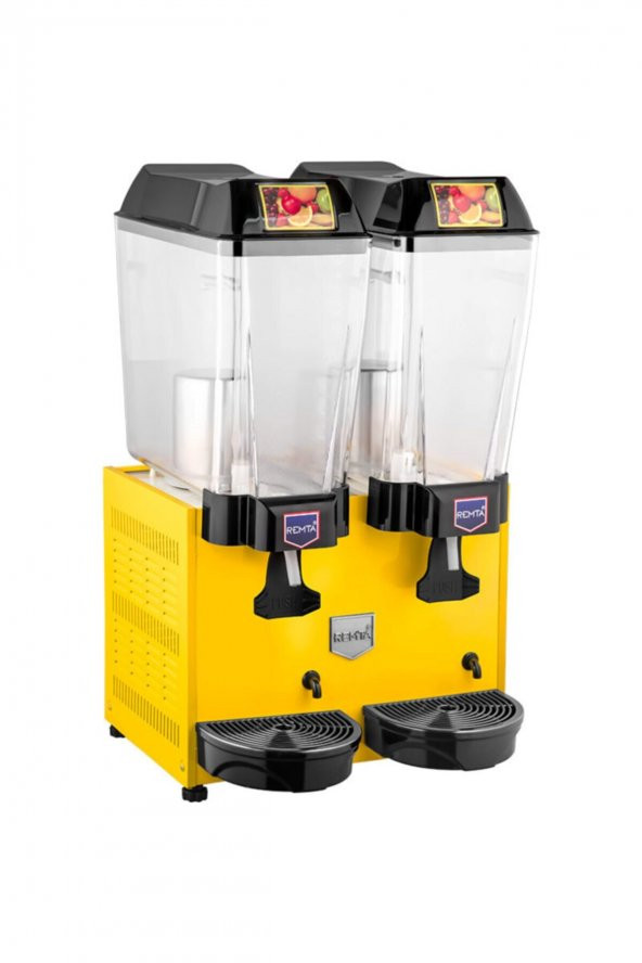 Remta Çiftli Limonata Şerbet Soğutucu 20+20 Lt - Sarı Renk - St12