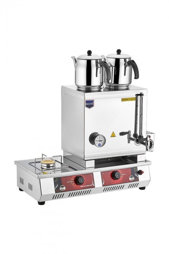 Remta Doğalgazlı Elektrikli Çay Ocağı 2 Demlikli 28 Lt Ce N12E