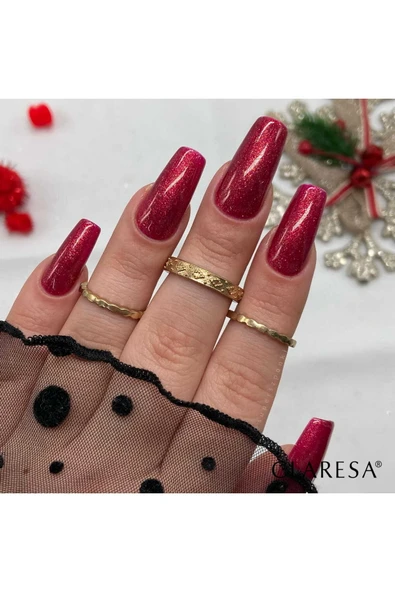 Claresa Kalıcı Oje Make It Shine Parıltılı Kırmızı 06 5gr - 4