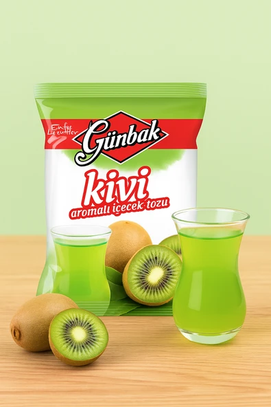 Günbak Aromalı İçecek Tozu 250 gr x 2 Adet (Şeftali - Kivi) - Resim 2