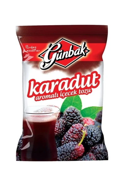Günbak Aromalı İçecek Tozu 250 gr x 4 Adet (Şeftali - Kivi - Karadut - Kekik) - Resim 3