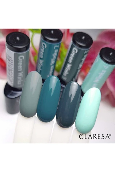 Claresa Kalıcı Oje Green Winks 1 Gri Yeşil 5g - 5