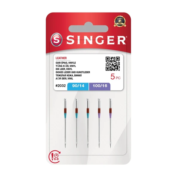 Deri İğnesi Karışık (5'li Blister)(3x14, 2x16 No.)