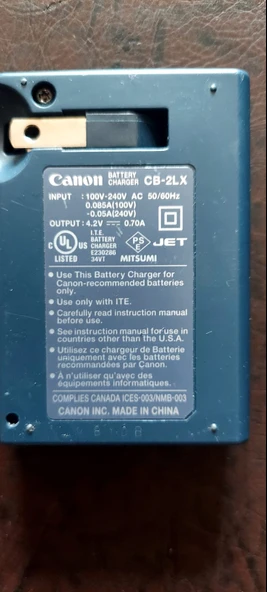 Canon için NB-5L CB-2LX Pil Şarj Cihazı 2.EL KULLANILMIŞ ürün görseli 1