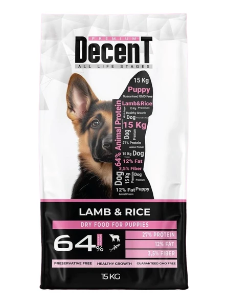 Decent Kuzu Etli Yavru Köpek Maması 15 kg ürün görseli
