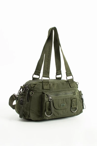 Kadın Omuz Çantası Çapraz Askılı Postacı Bayan Çantası 21*31 Cm Poliamid Hafif Kumaş Kol Çantası - Resim 12