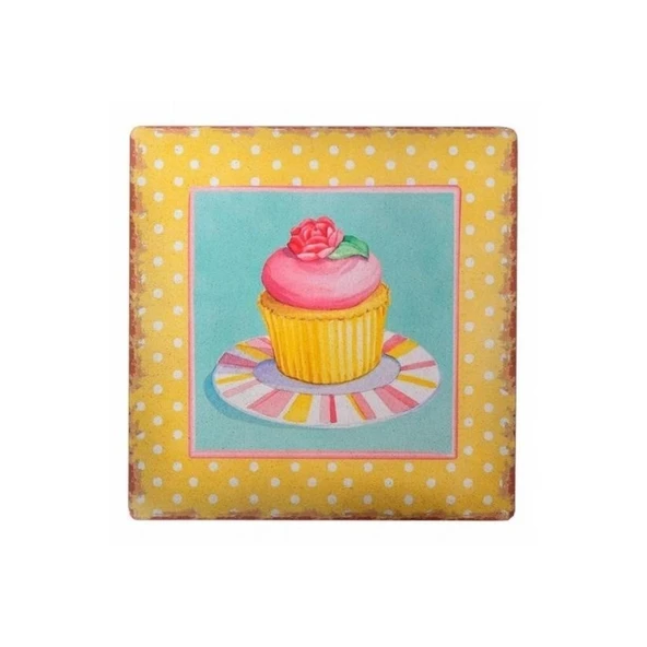 Buffer® Decotown Duvar Panosu 40*40 Cup Cake Muffin Motifli Duvar Süsü - 4