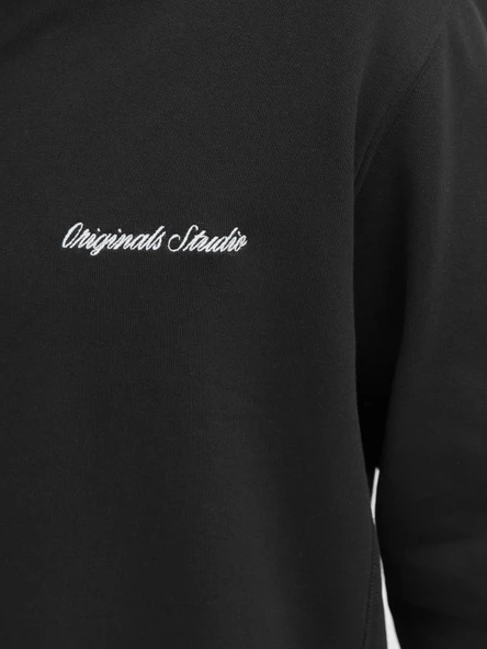 JORNORREBRO EMB SWEAT HIGH NECK NOOS Black Black L - Resim 7