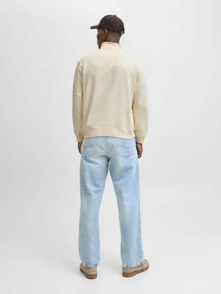 JORNORREBRO EMB SWEAT HIGH NECK NOOS Antique White Antique White XL - Resim 3