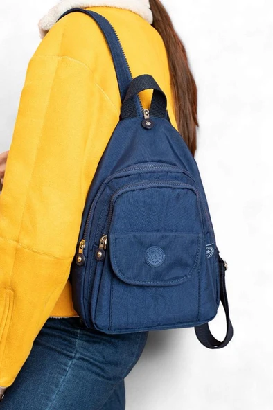 Body Bag Göğüs Çantası Klinkır Kumaş Çok Cepli Bady Bag Sırt Çantası Hafif Yağmur İtici 30*20 Cm - Resim 7