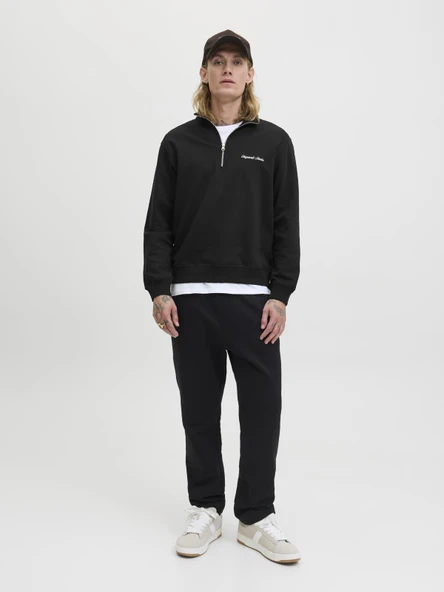 JORNORREBRO EMB SWEAT HIGH NECK NOOS Black Black L - Resim 3