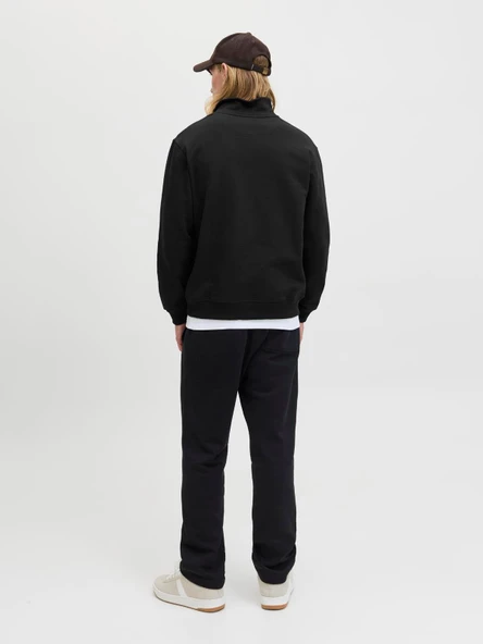 JORNORREBRO EMB SWEAT HIGH NECK NOOS Black Black S - Resim 4