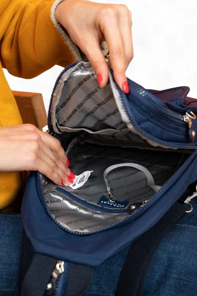 Body Bag Göğüs Çantası Klinkır Kumaş Çok Cepli Bady Bag Sırt Çantası Hafif Yağmur İtici 30*20 Cm - Resim 9