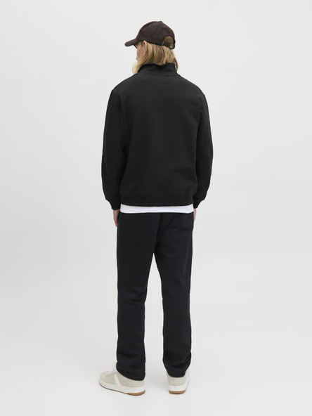 JORNORREBRO EMB SWEAT HIGH NECK NOOS Black Black L - Resim 4