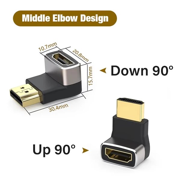 Anunnaki 90 Derece HDMI Çevirici Dönüştürücü 8K - 3