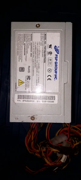 FSP FSP350-60EPN(80) 350W PSU ATX 20+4-PIN 80 PLUS BRONZE 2.EL KULLANILMIŞ ürün görseli 1