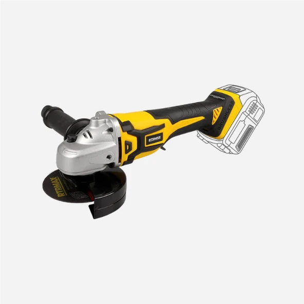 RTRMAX KÖMÜRSÜZ AKÜLÜ AVUÇ TAŞLAMA 115 MM(AKÜSÜZ) X-LİON ürün görseli