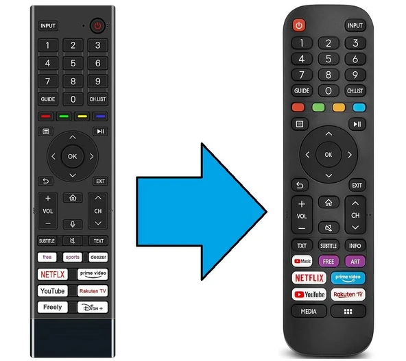 toshiba ile uyumlu Model CT-8575 Vidaa Smart Led TV Kumanda-Mikrofonsuz ürün görseli