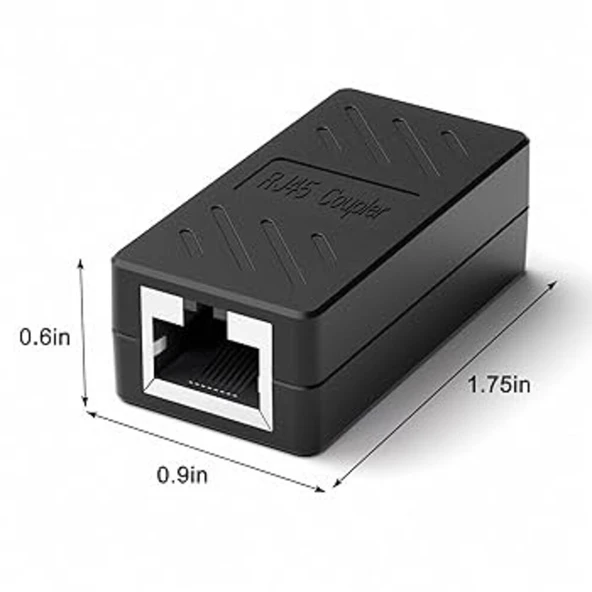 Anunnaki RJ45 Coupler Extender Ethernet Kablo Bİrleştirici Adaptör - CAT5/CAT6 Uyumlu Tak-Çalıştır - Resim 2