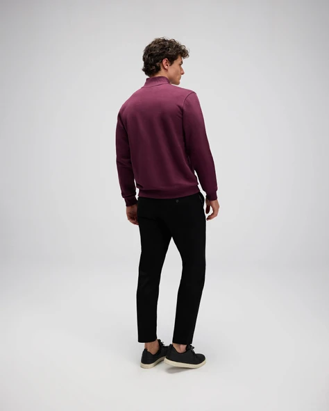 Ellesse Erkek Sweatshirt EM580-BRD Bordeaux Bordeaux L - Resim 2