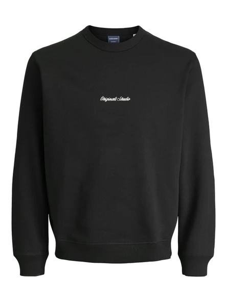 JORNORREBRO EMB SWEAT CREW NOOS Black Black L - Resim 2